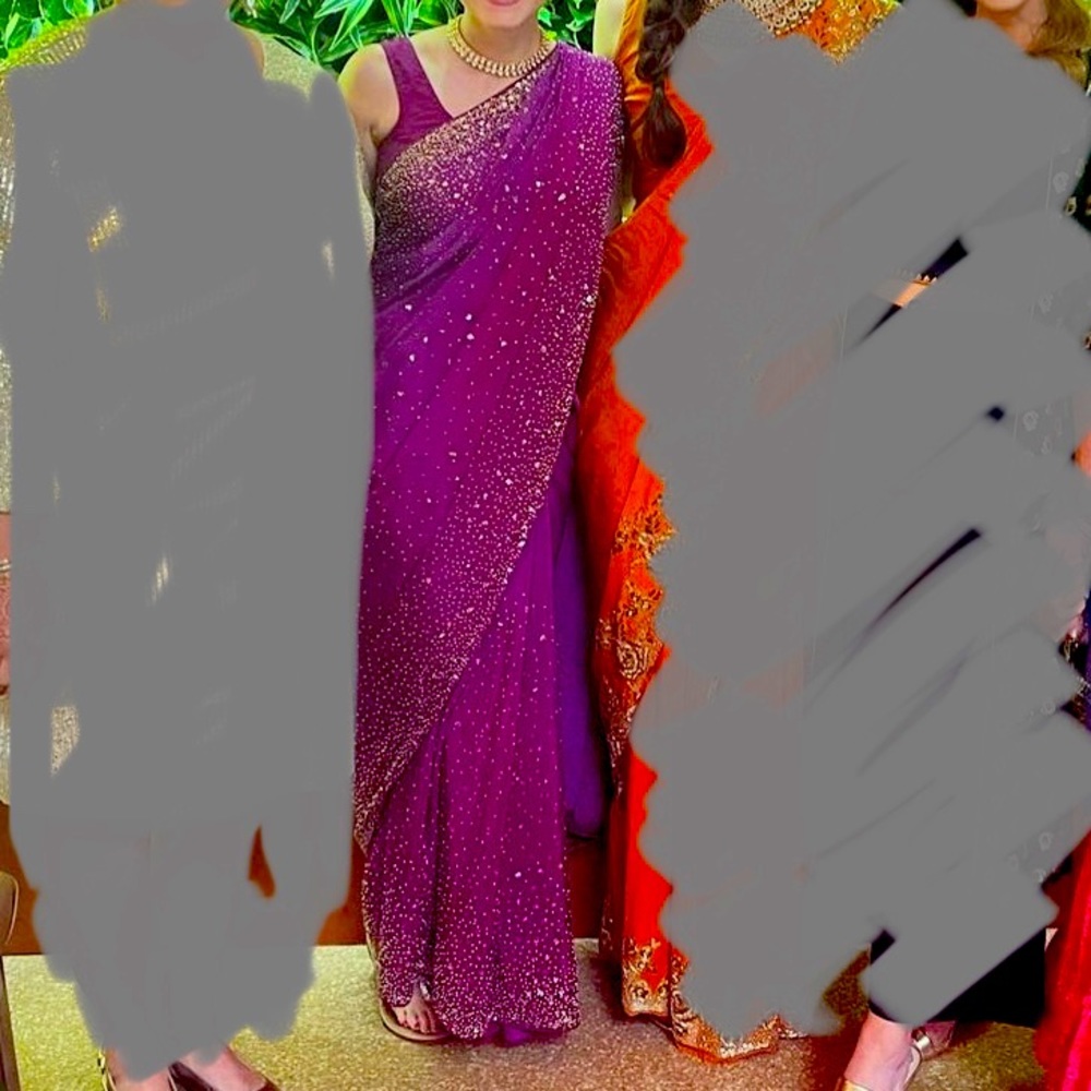 Kalki Purple Sari